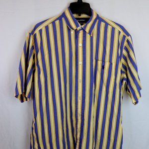 Polo Ralph Lauren Men's Size L Button Short Sleeve Shirt Striped